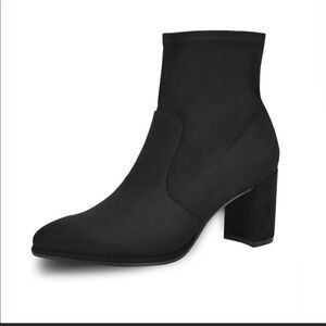 Nine West Luella black suede boots 9.5 W
